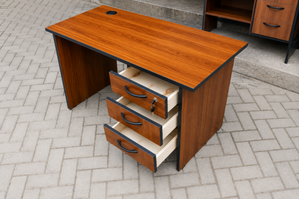 Standard Office Desk with Lockable Drawers