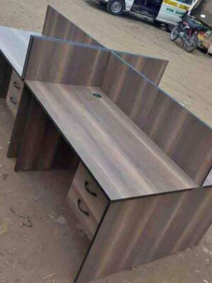 4-Seater Office Workstation Desk with Drawers