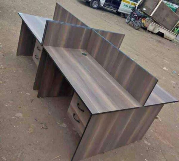 4-Seater Office Workstation Desk with Drawers