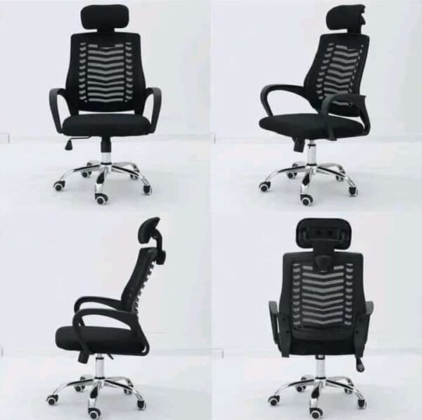 Ergonomic High-Back Mesh Executive Office Chair with Headrest
