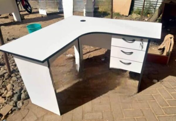 L-shaped office desk
